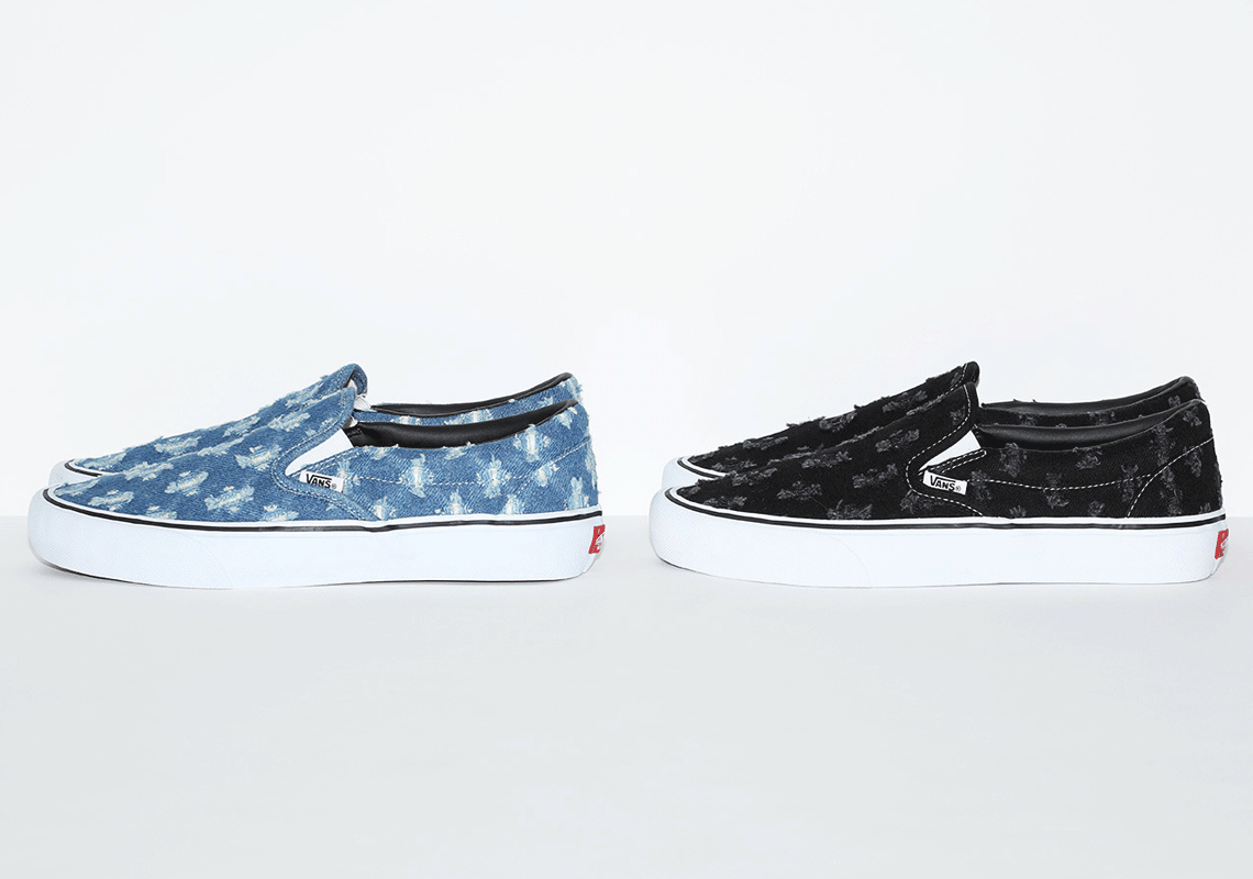 Supreme X Vans Slip Ons Online Sale, UP 