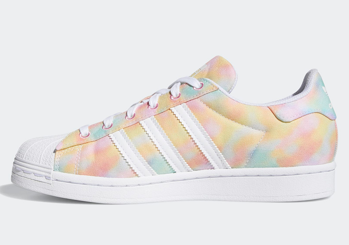 adidas superstar tie dye shoes