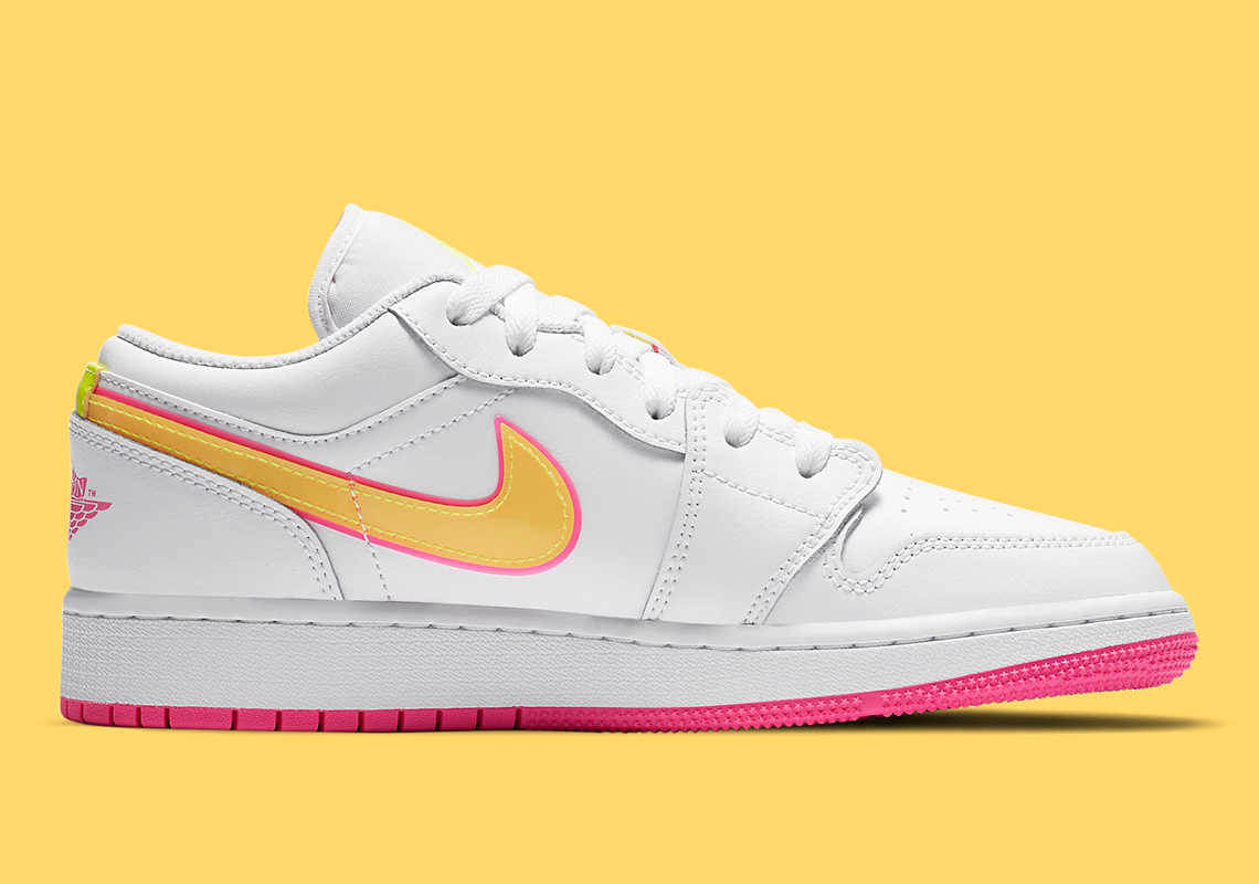 Air Jordan 1 Low White Yellow Cv4610 100 4