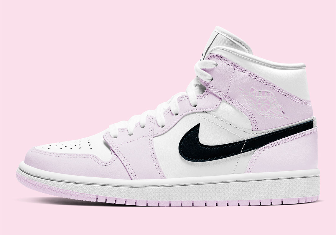 The Air Jordan 1 Mid For Women Gets A Soft Pink Tint