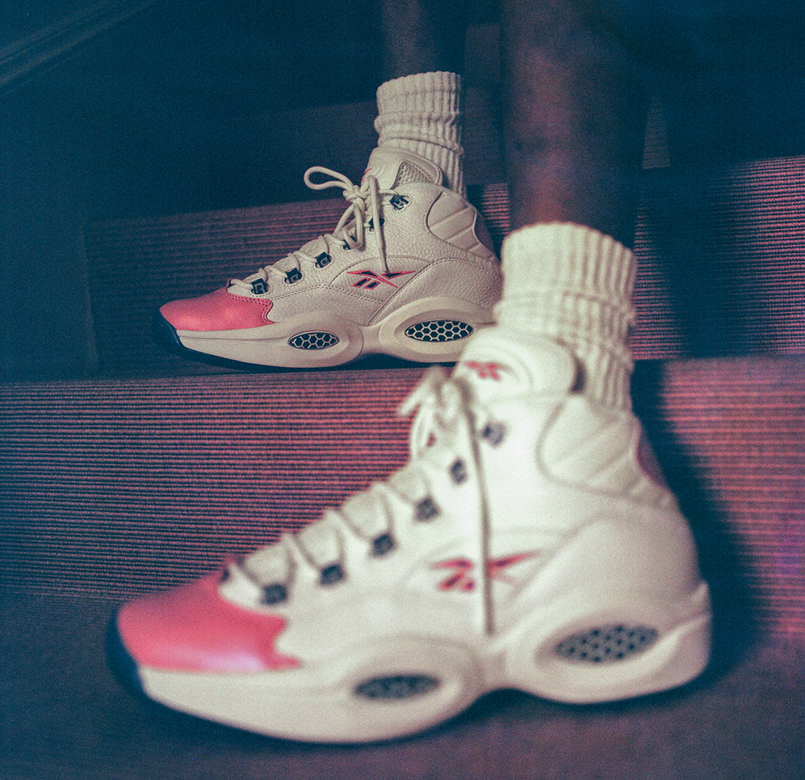Eric Emanuel Reebok Question Mid White Pink 1