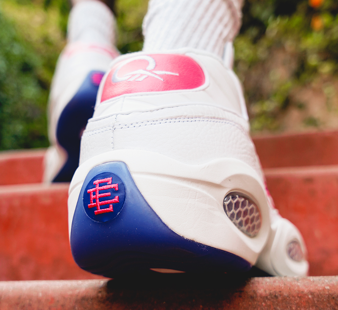 Eric Emanuel Reebok Question Mid White Pink 4