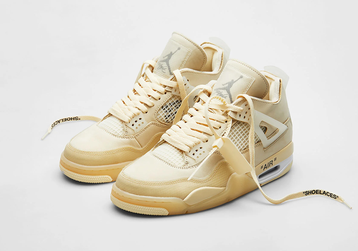 Off-White Jordan 4 Sail CV9388-100 Release Date | SneakerNews.com