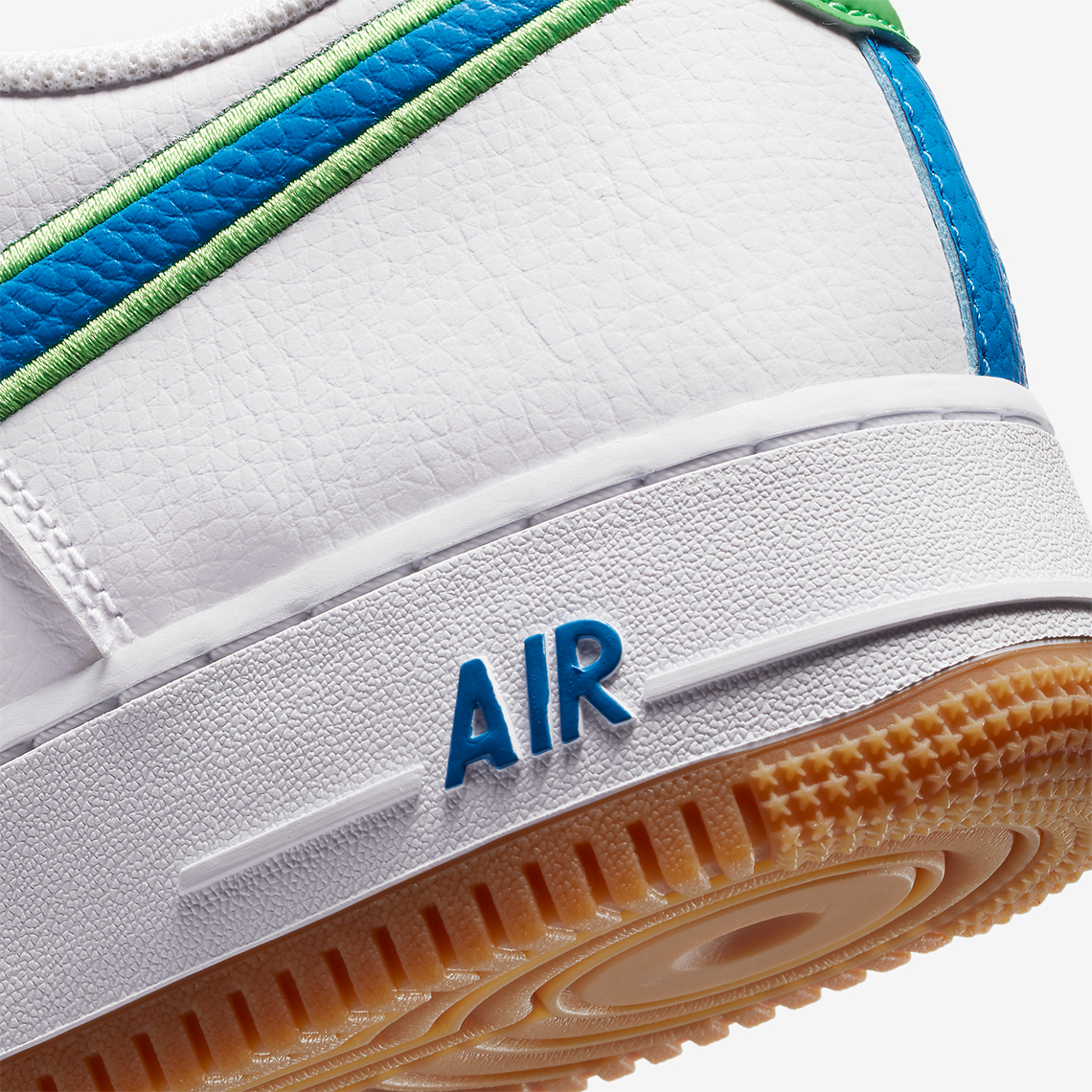 Nike Air Force 1 White Blue Green DA4660-100 | SneakerNews.com