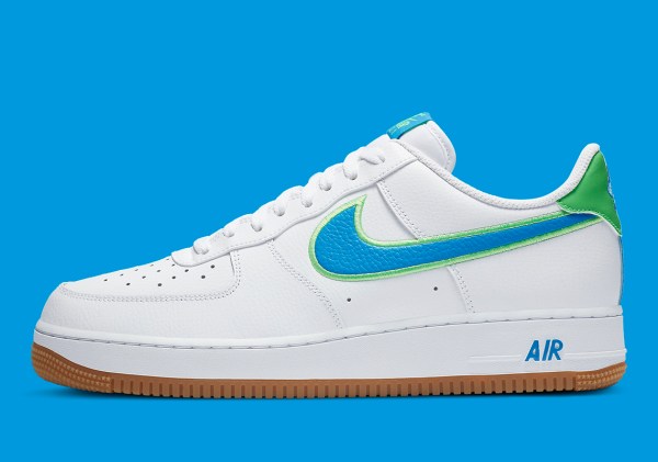 Nike Air Force 1 White Blue Green DA4660-100 | SneakerNews.com