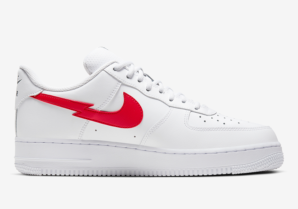 nike air force 1 baffo rosso