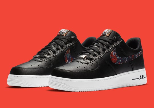 Floral Print Textiles Accent This Nike Air Force 1 Low