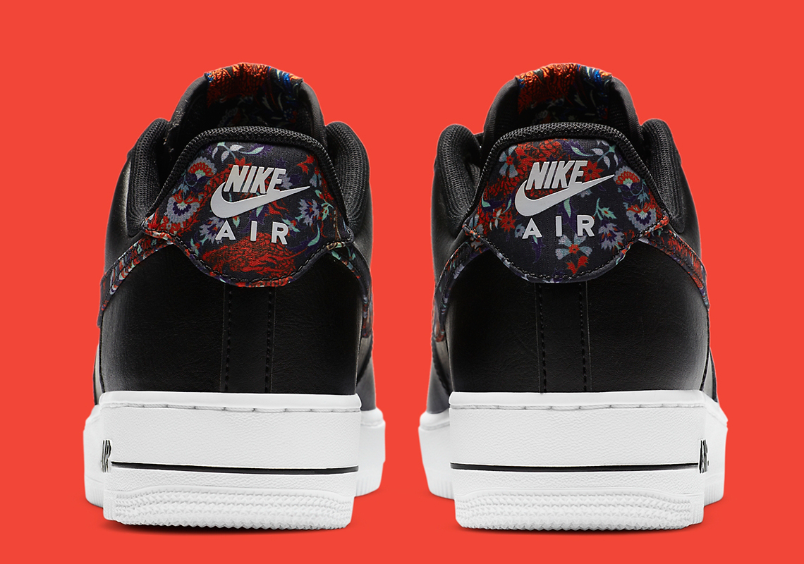 black air force 1 floral