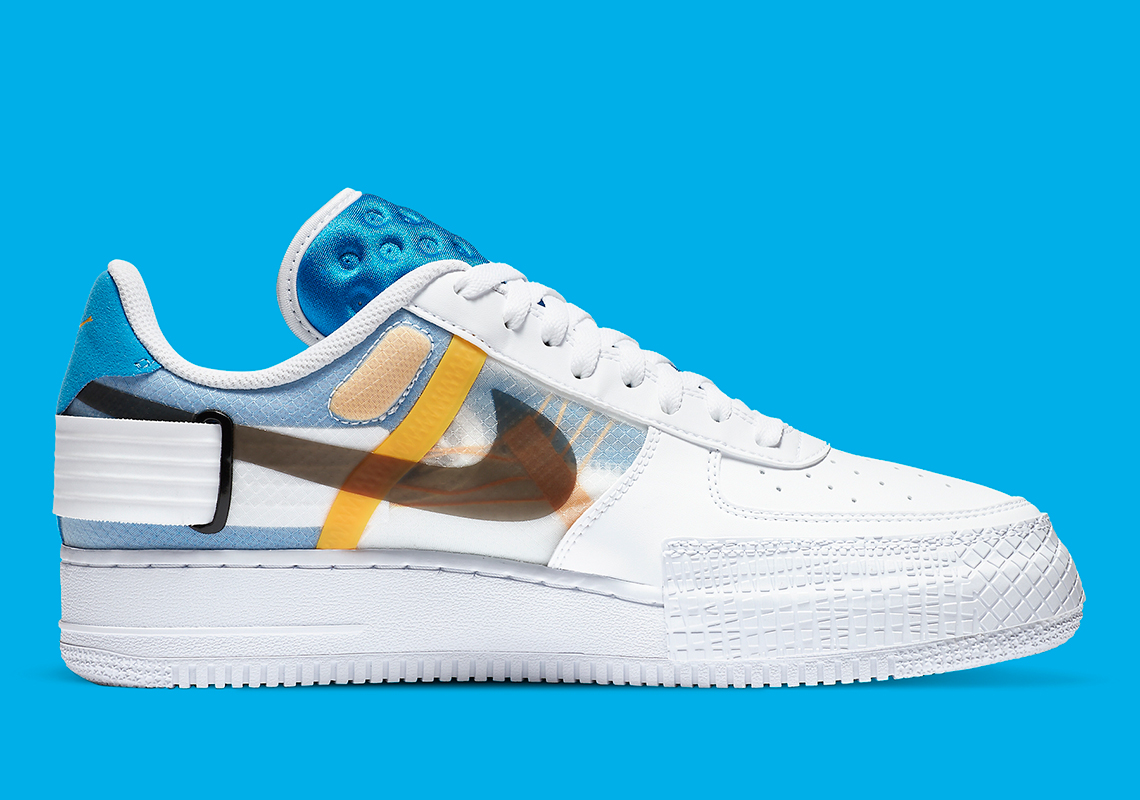 blue and yellow air force 1