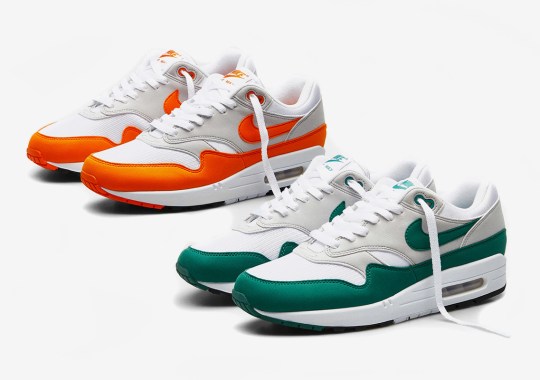 The Nike Air Max 1 “Evergreen” And “Magma Orange” Releases Tomorrow