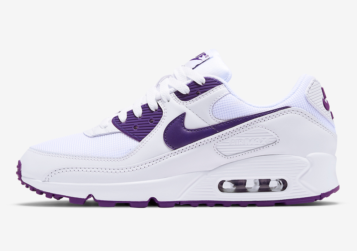 air max 90 white purple blue