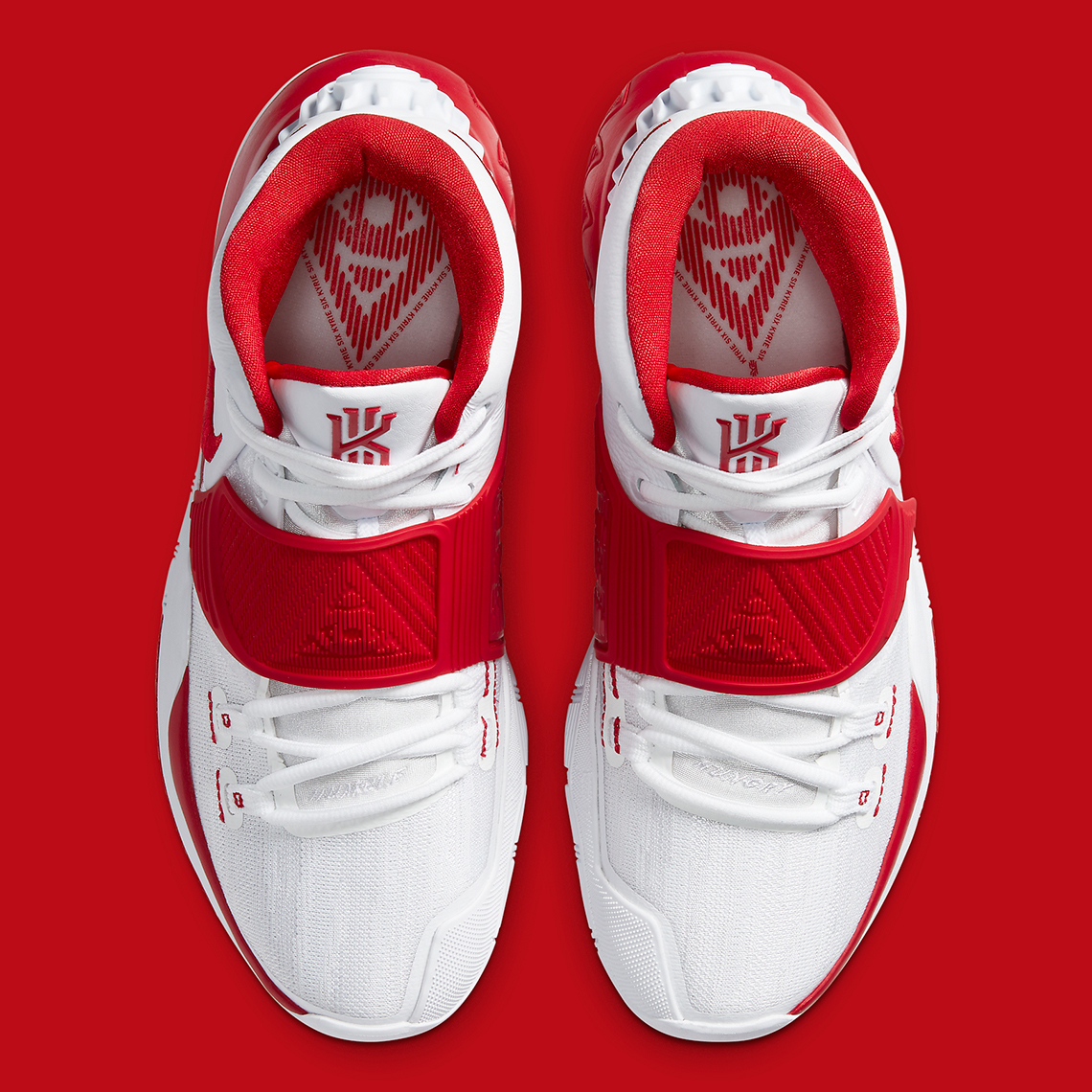 Nike Kyrie 6 White University Red CZ4938-100 | SneakerNews.com