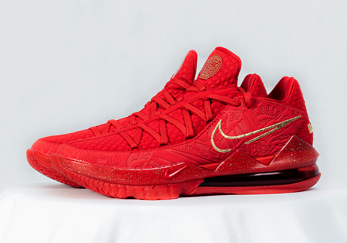 lebron 17 low all red