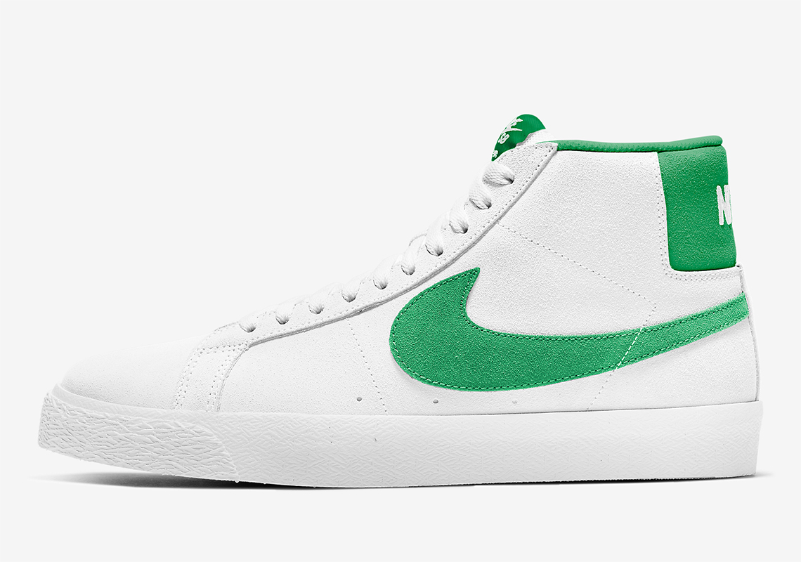 Nike SB Blazer Mid Gets A Green Suede Swoosh