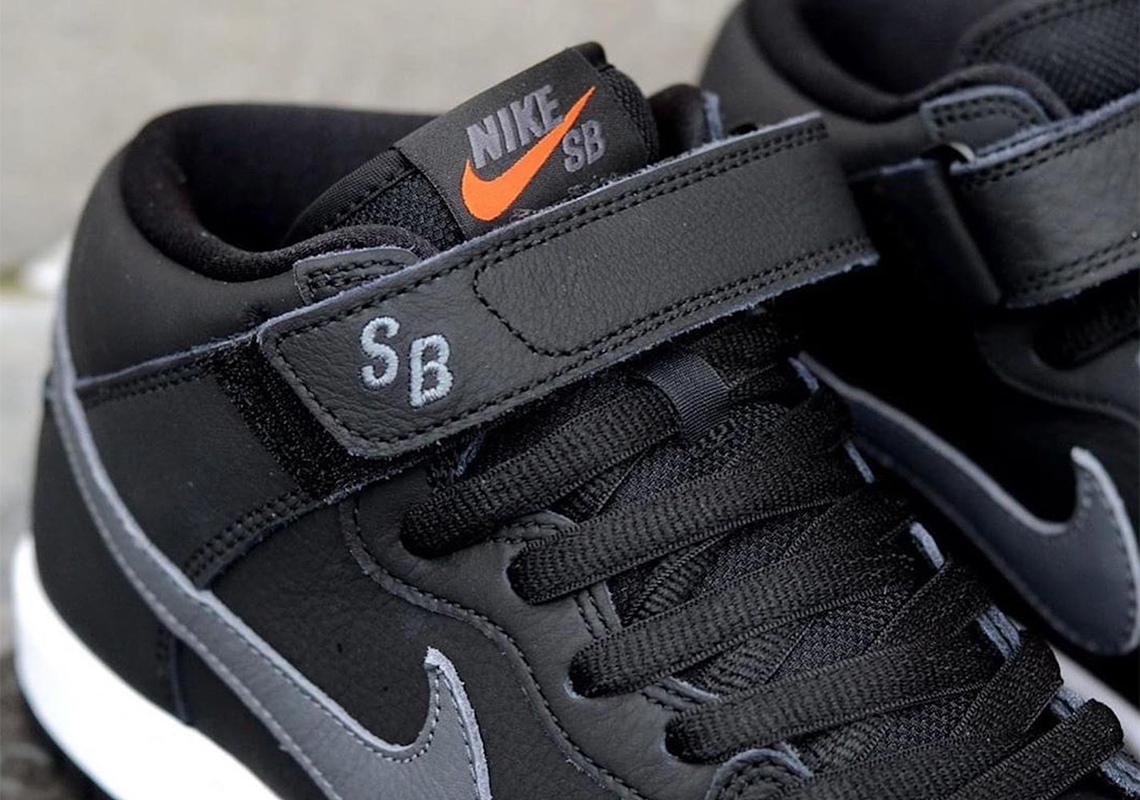 Nike SB Orange Label Black Leather 