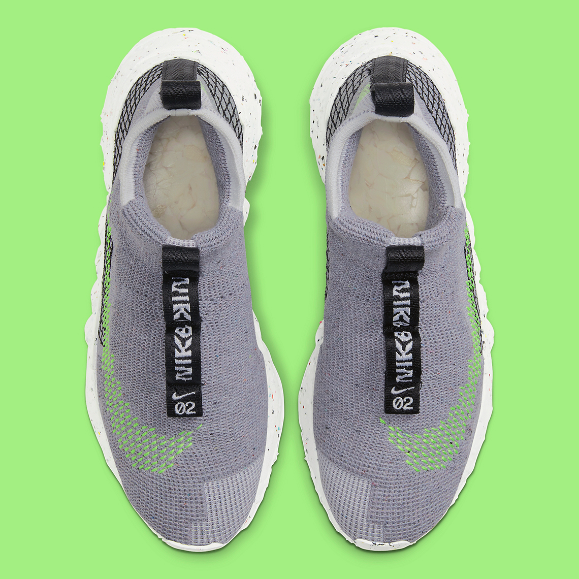 Nike Space Hippie 02 Grey Volt CQ3988-002 Release | SneakerNews.com