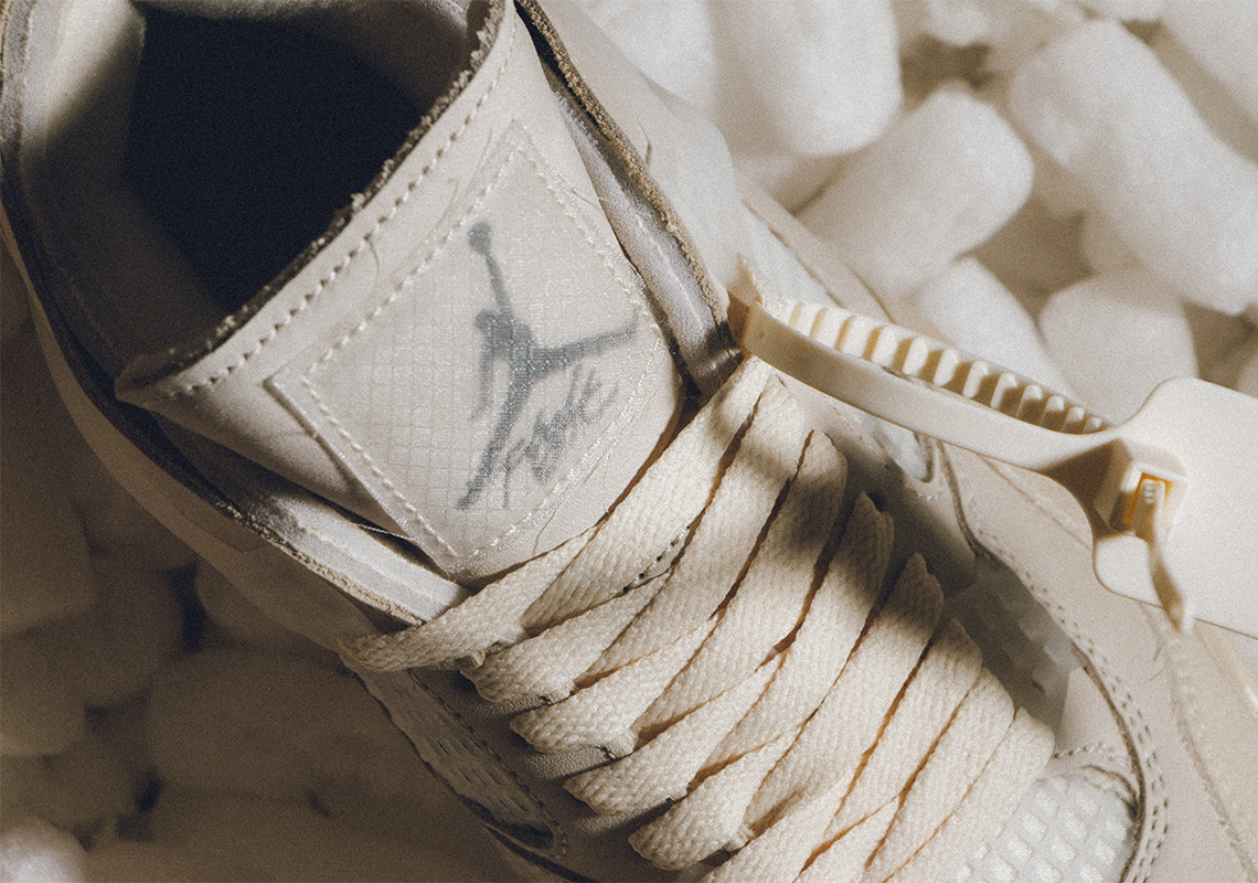 Women's Air Jordan 4 x Off-White™️ 'Sail' Release Date. Nike SNKRS ID