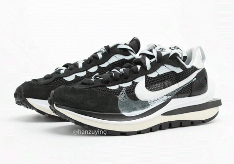 sacai Nike Vapr Waffle Black White CV1363-001 | SneakerNews.com