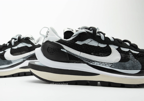 sacai Nike Vapr Waffle Black White CV1363-001 | SneakerNews.com