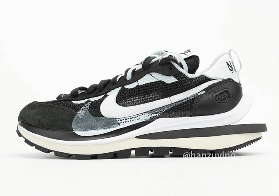 sacai Nike Vapr Waffle Black White CV1363-001 | SneakerNews.com