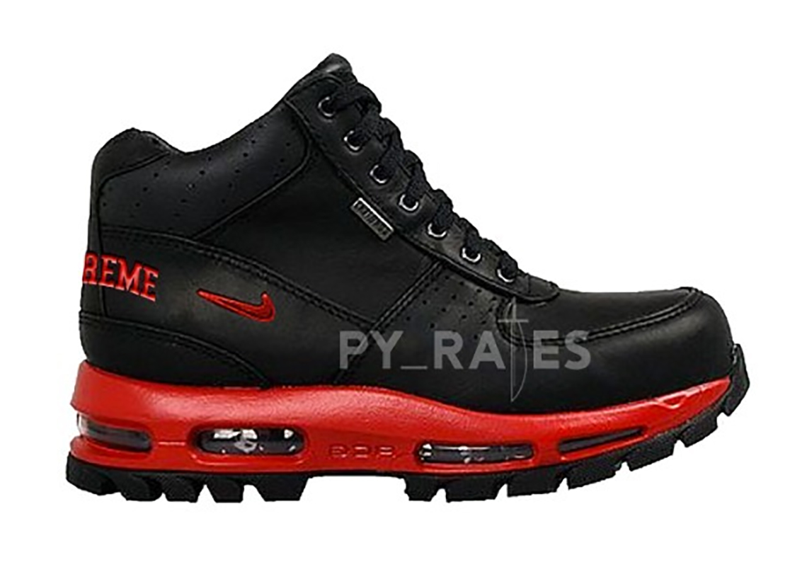 red and black nike acg boots
