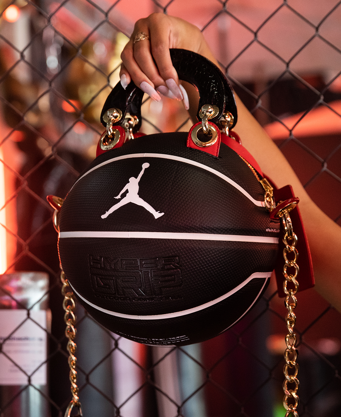 Air Jordan 1 Satin Red Basketball Bag 