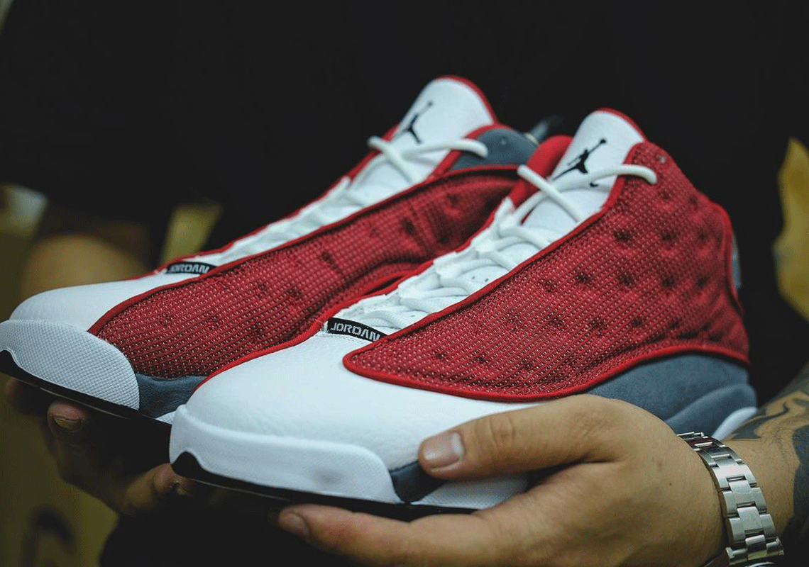 red jordan 13's