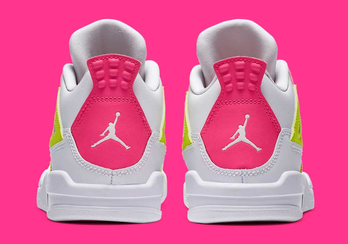 Air Jordan 4 Kids Lemon Venom Pink CV7808-100 | SneakerNews.com