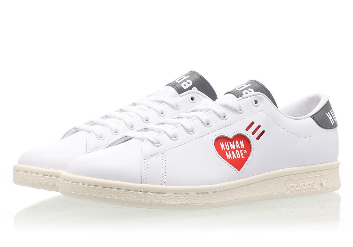 adidas x Human Made Stan Smith Size 4 White RRP £130 Brand New