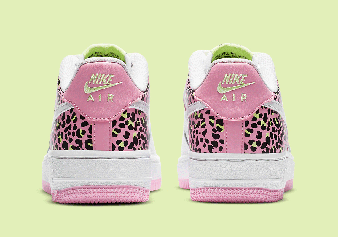 Nike Air Force 1 Kids Leopard Pink Rise DA4673-100 | SneakerNews.com