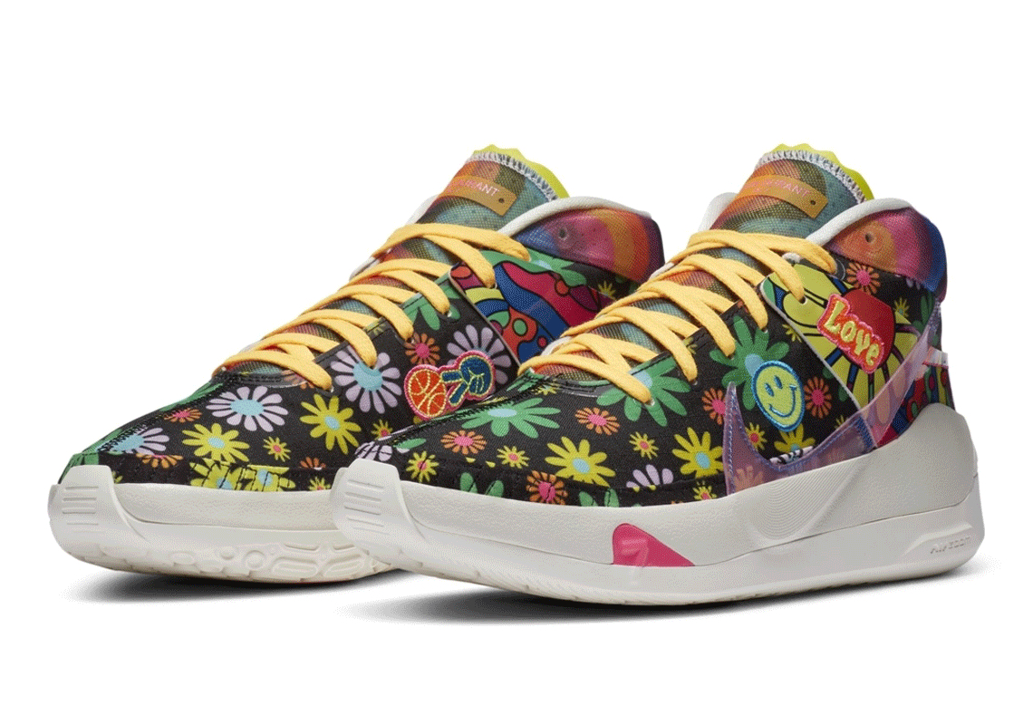 flower basketball shoes