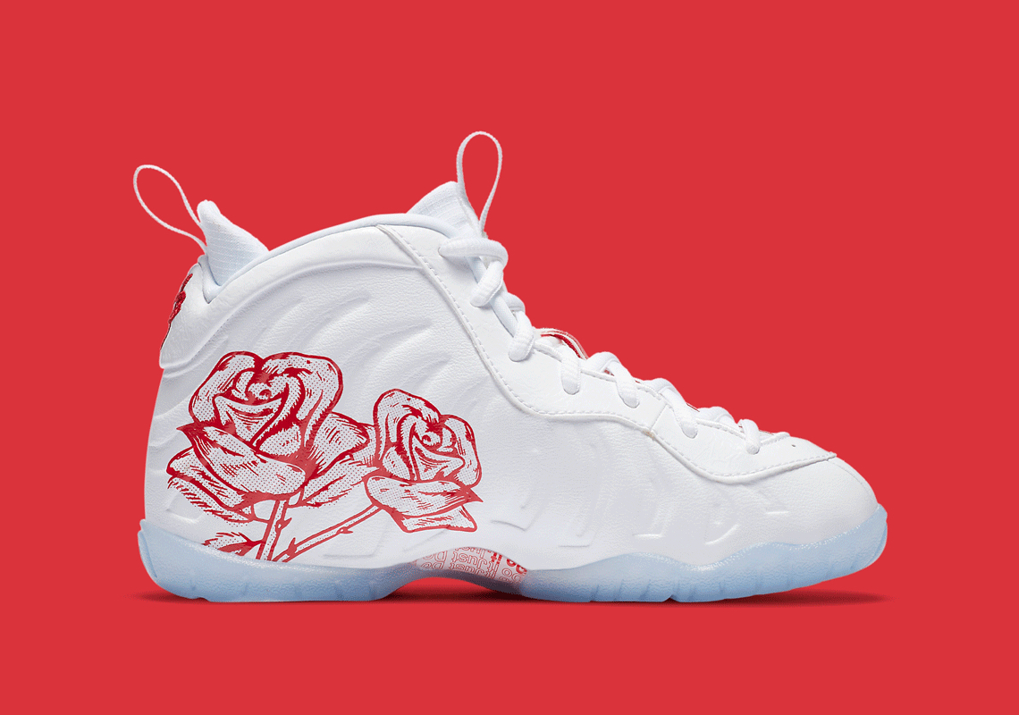 red and white rose foamposites