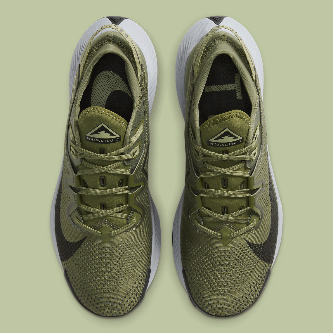 nike pegasus trail olive