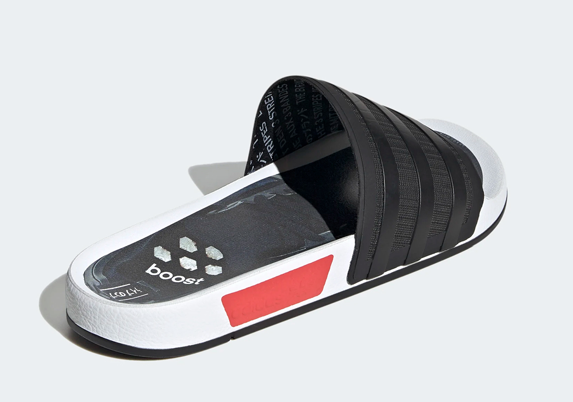 Adidas Adilette Slide Nmd Black Red Fx4380 5