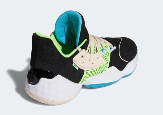 adidas Applies Black Uppers And “Signal Green” Accents To The Harden Vol. 4