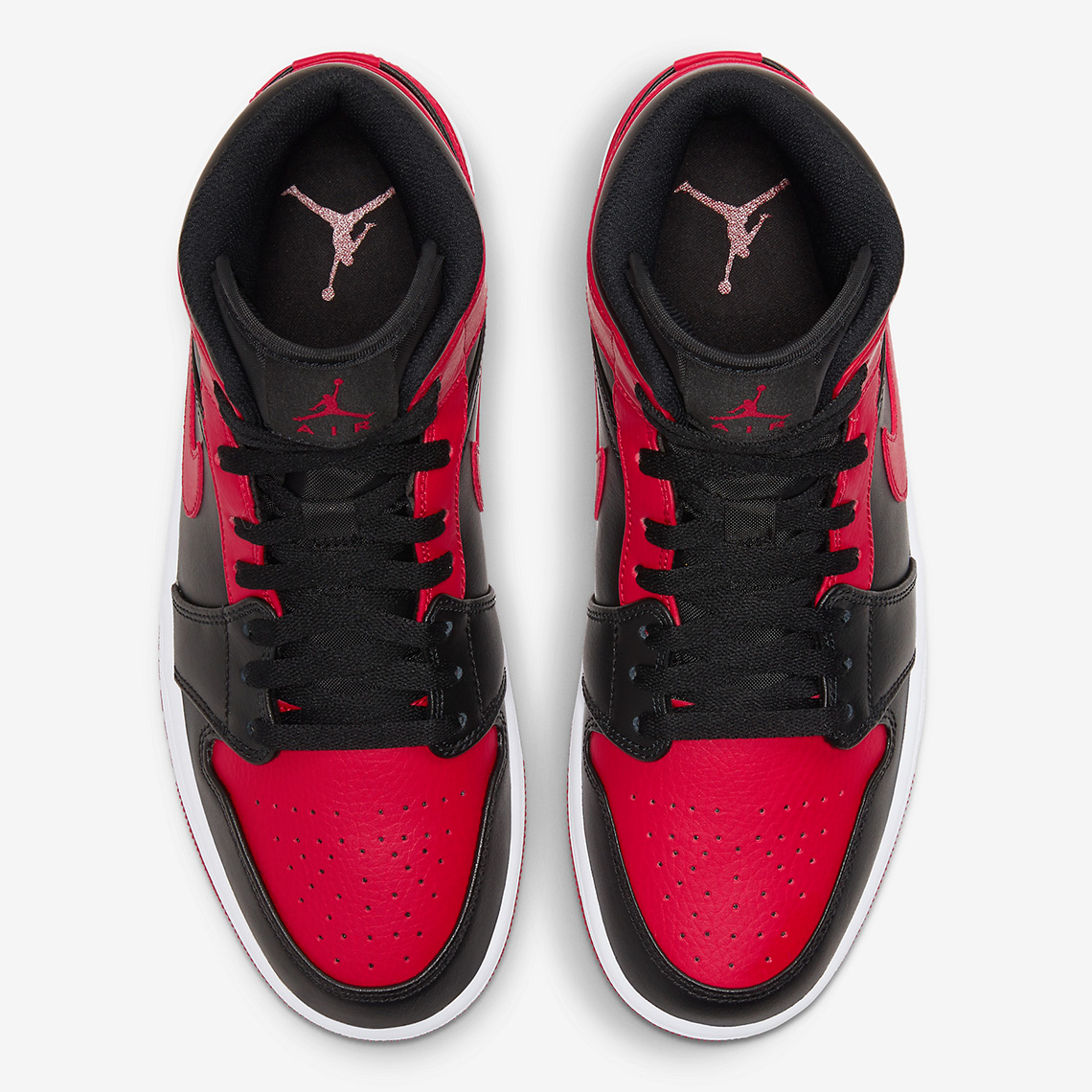 Air Jordan 1 Mid Black Red 554724 074 4