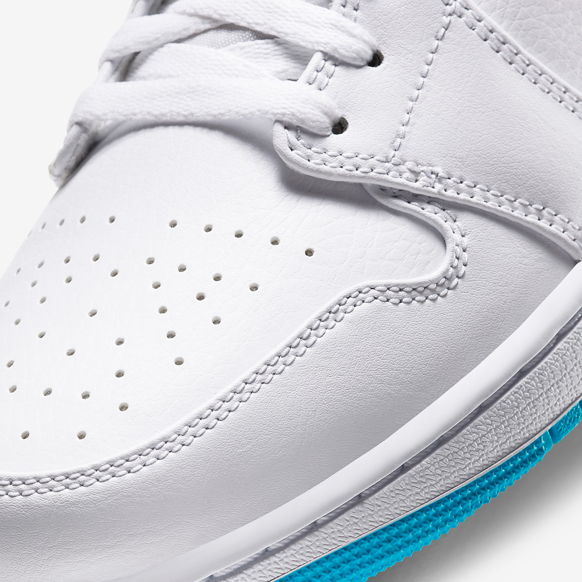 Air Jordan 1 Mid Laser Blue 554724-141 Release Info | SneakerNews.com