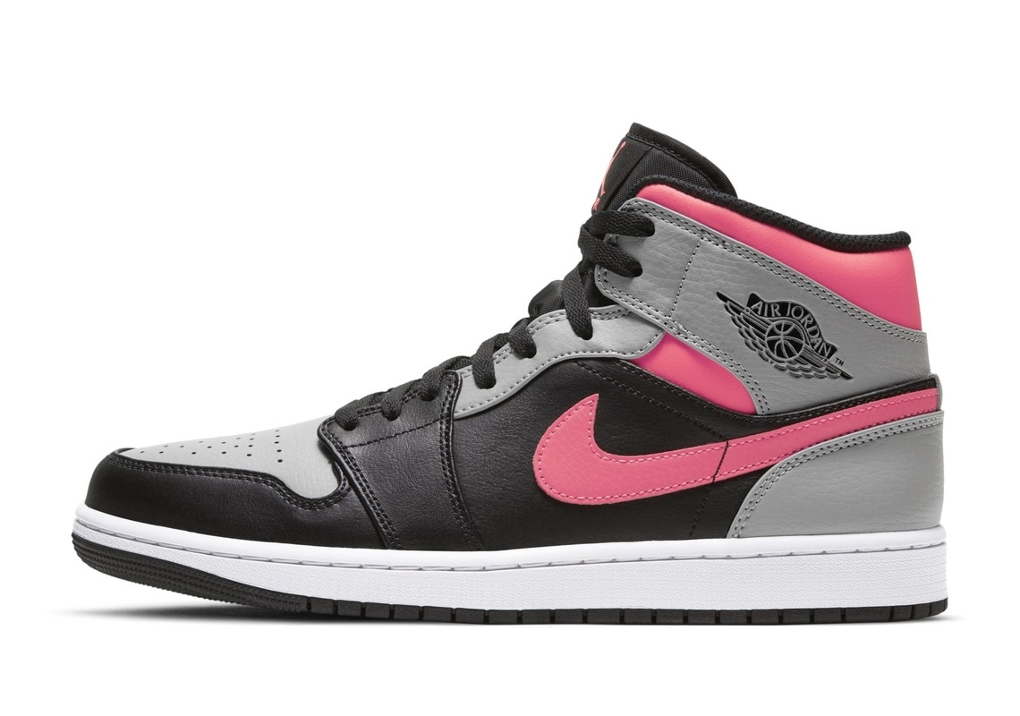 The Air Jordan 1 Mid Mixes A Classic "Shadow" With Pink