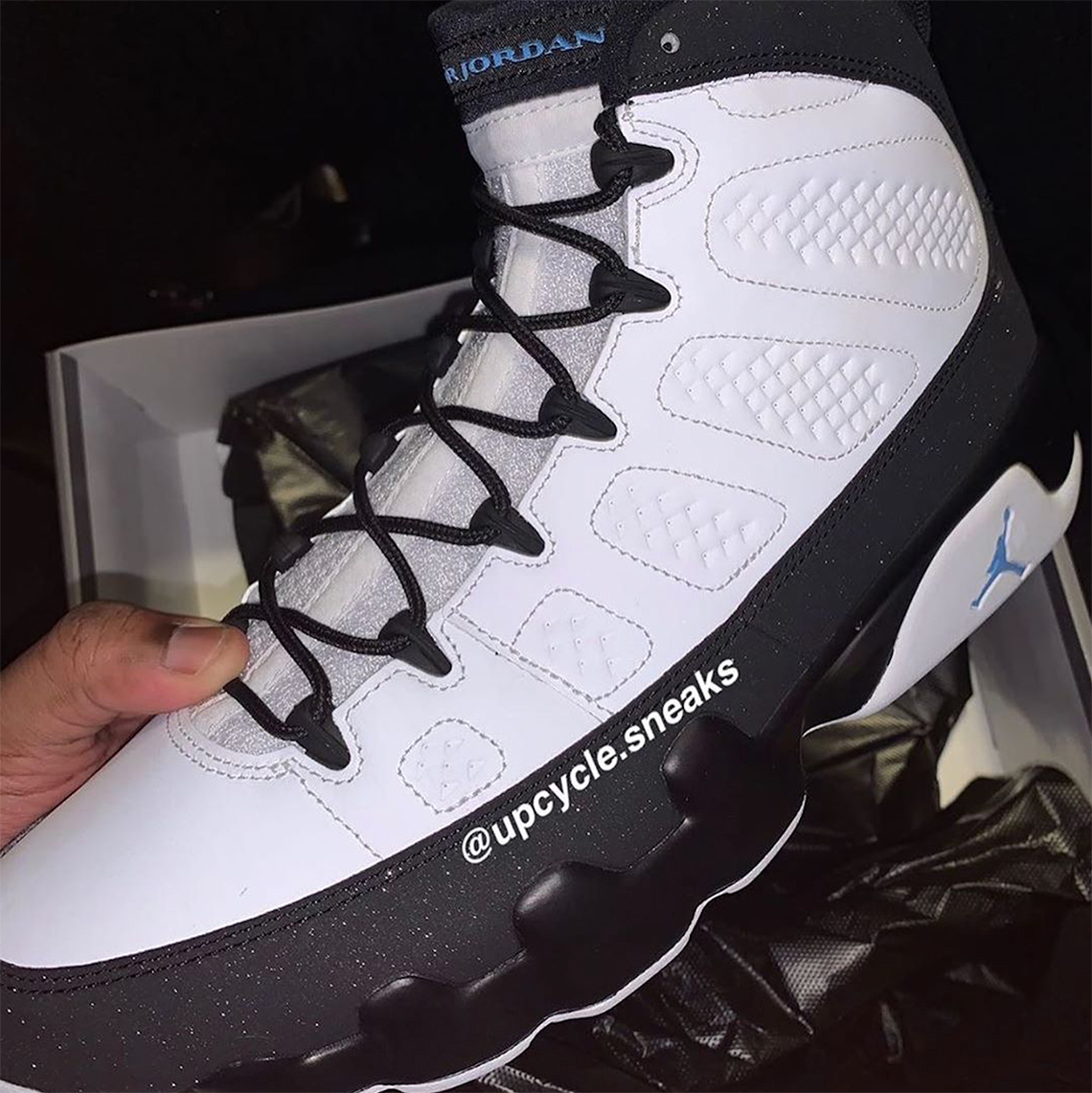 black and blue jordan 9 2020