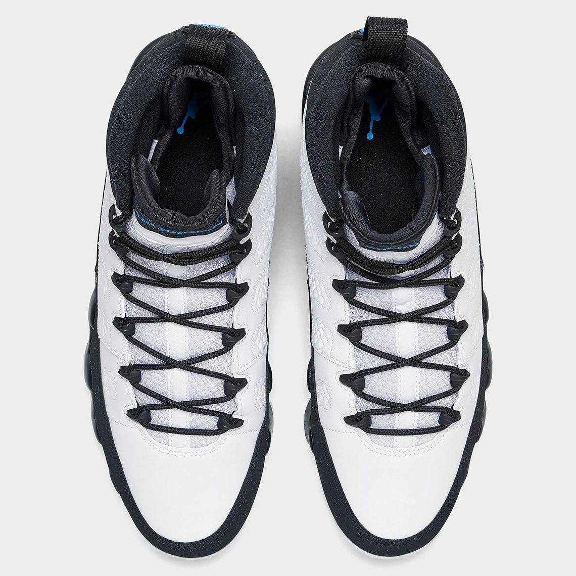 jordan 9 white university blue