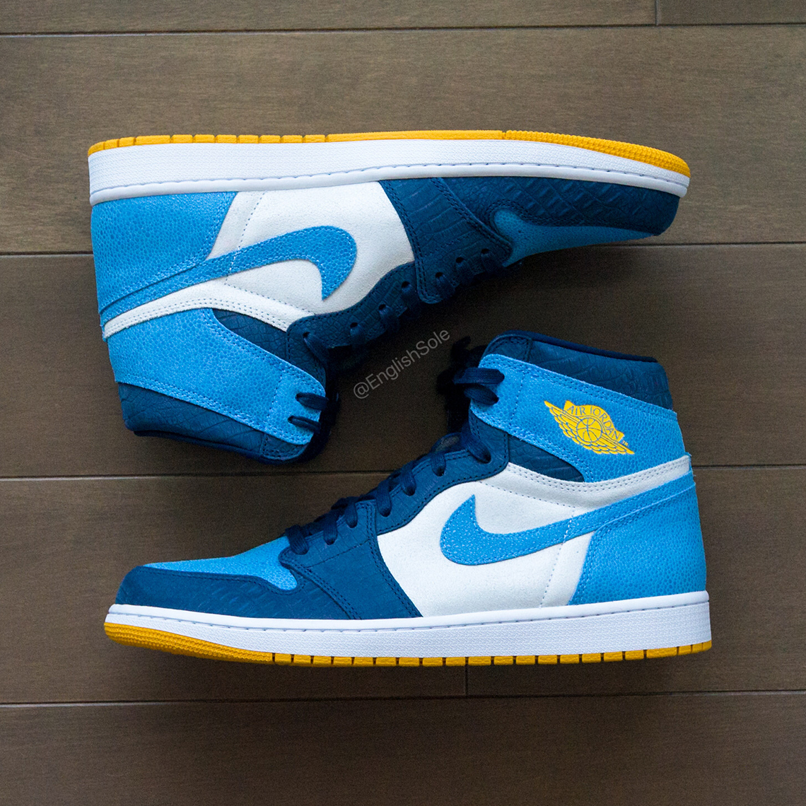 light blue and yellow jordan 1