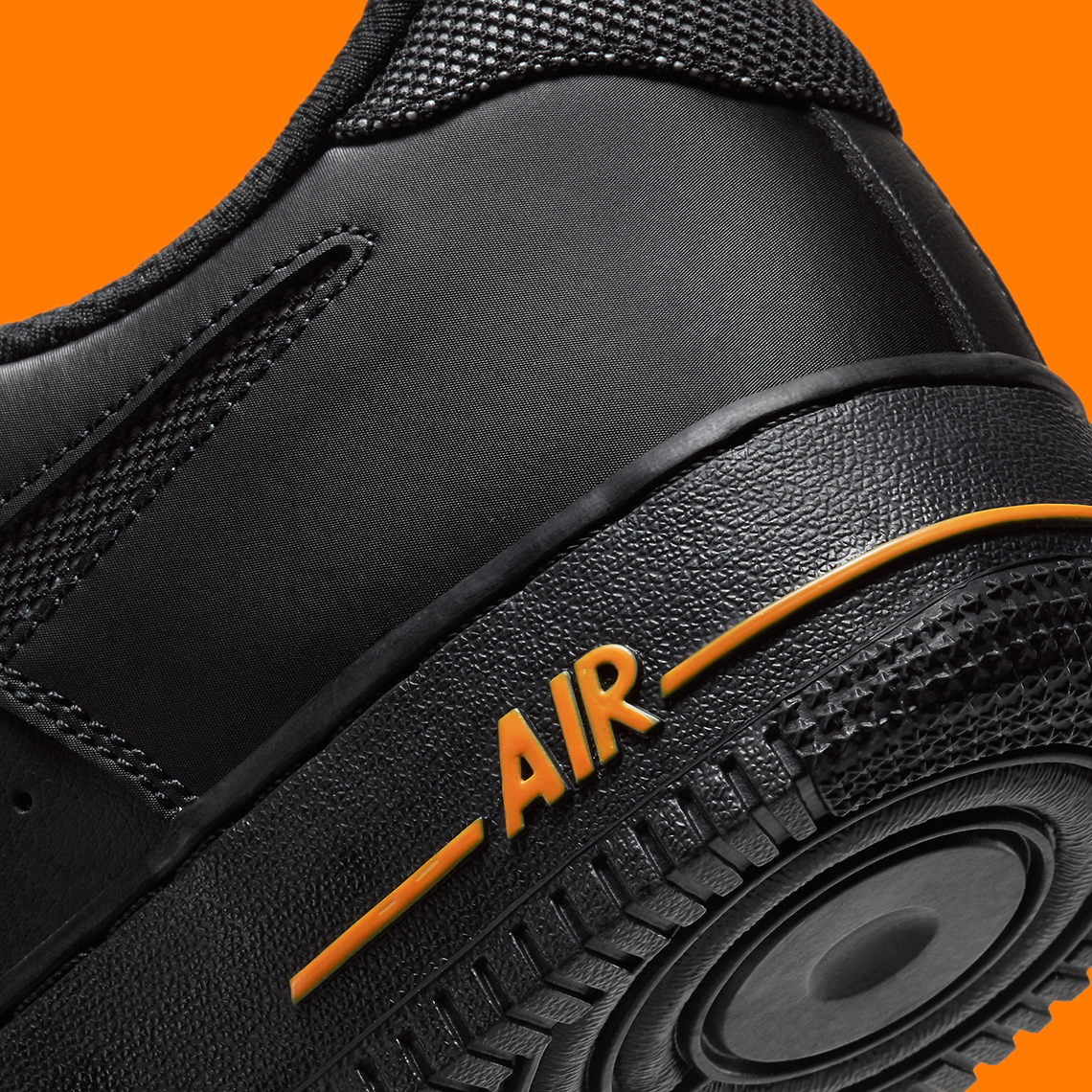 Nike Air Force 1 Low Black Orange Dc1429 002 1