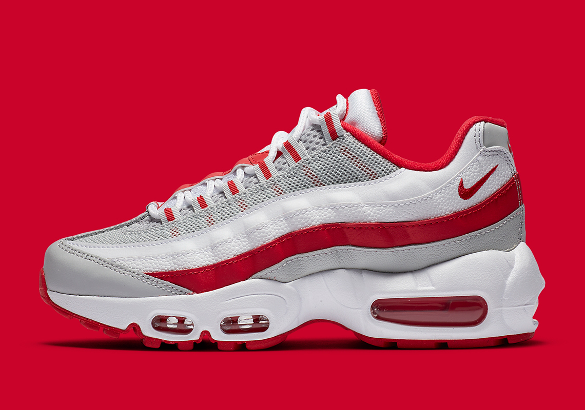 red and white 95 air max