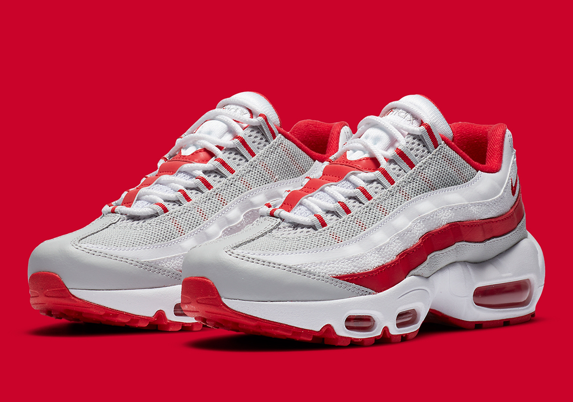 The Nike Air Max 95 Recraft “hyper Red” For Kids Just Released Srd