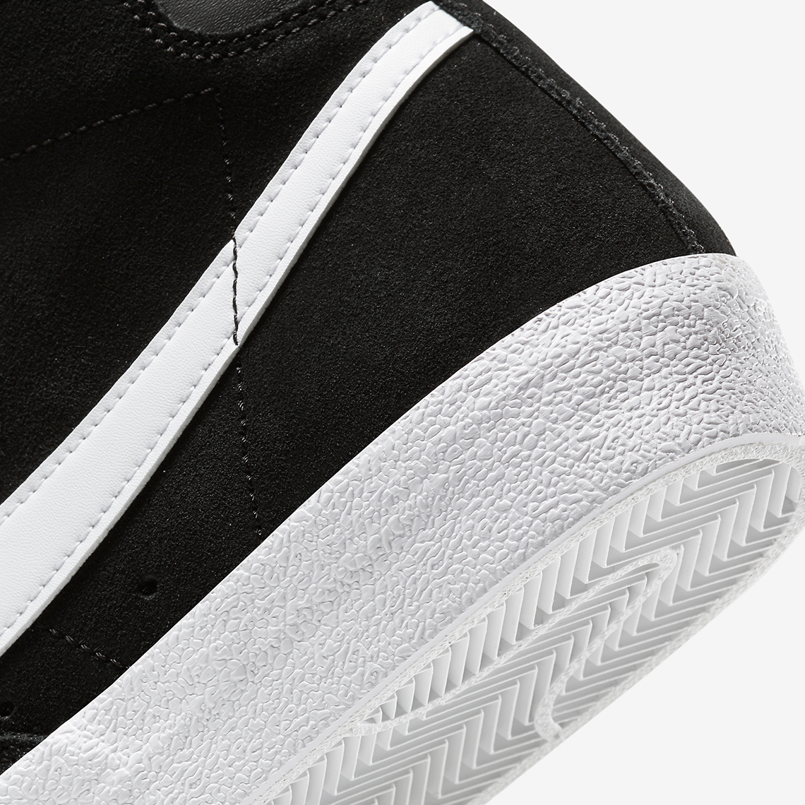 Nike Blazer Mid 77 Suede Black White CI1172-005 | SneakerNews.com