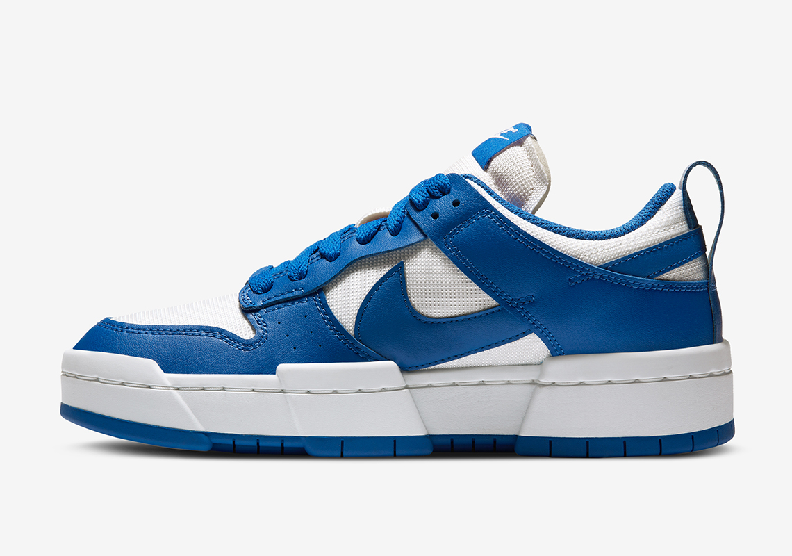 nike trainers dunk low disrupt womens white royal blue 4
