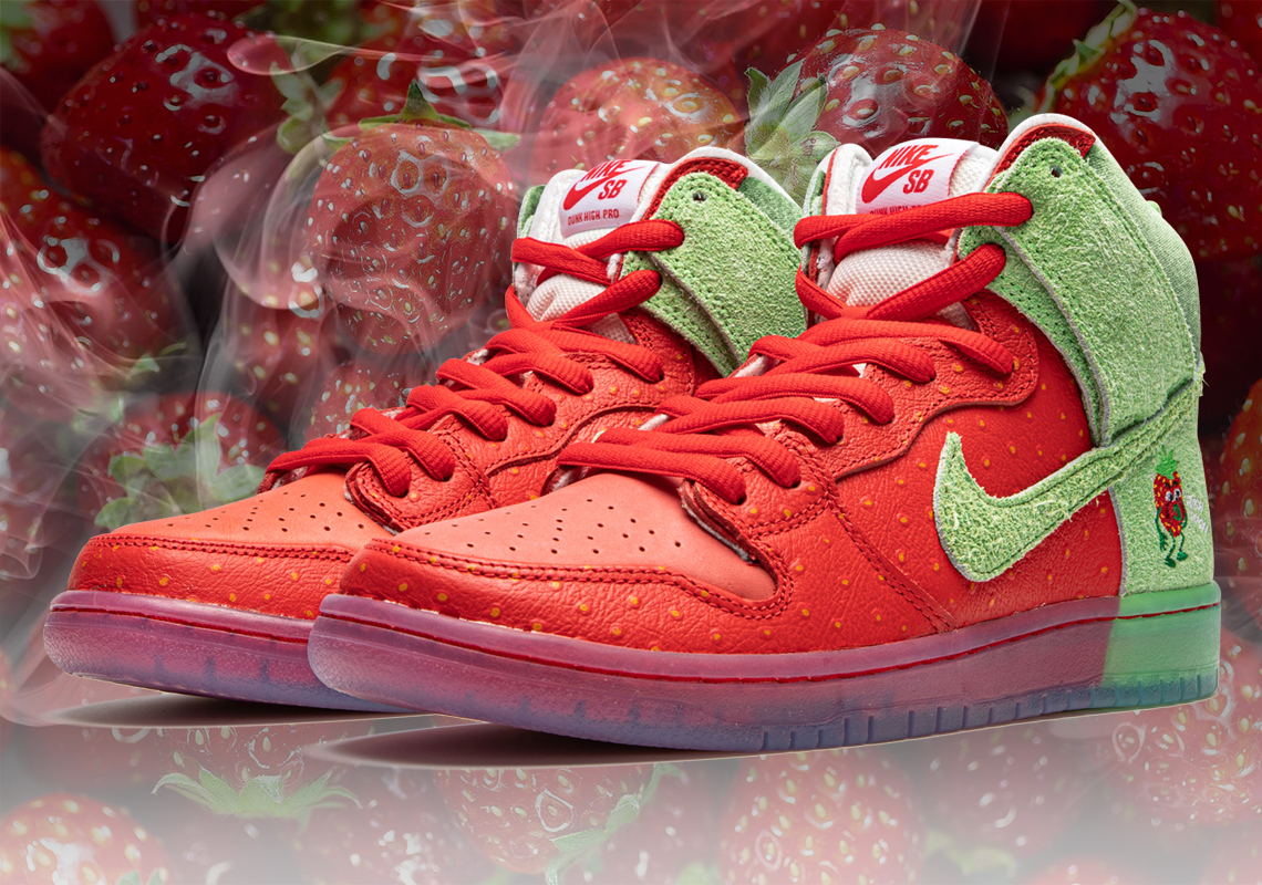 Nike SB Dunk High Strawberry Cough 