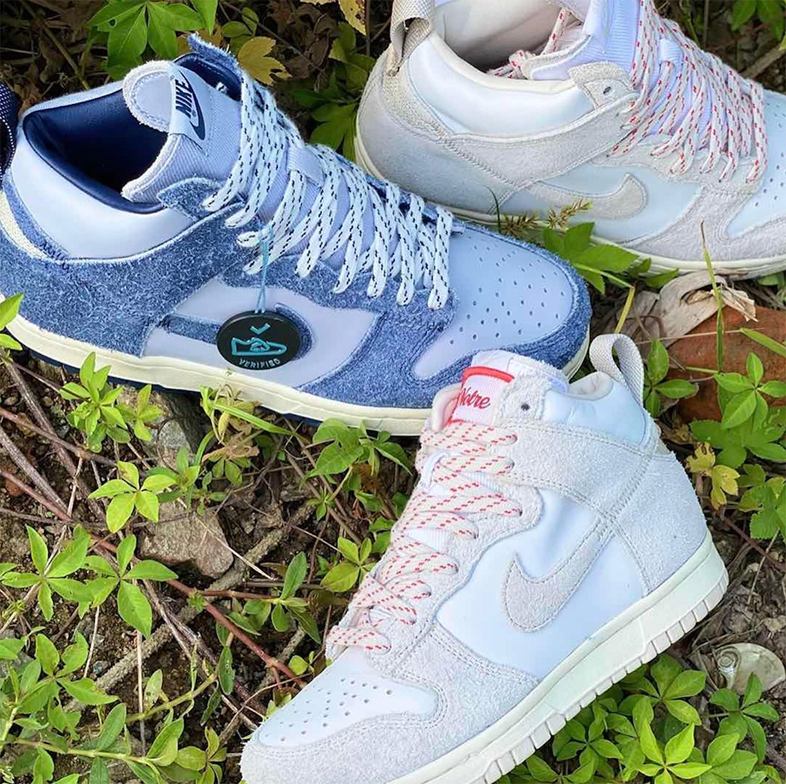 notre x nike dunk high blue void