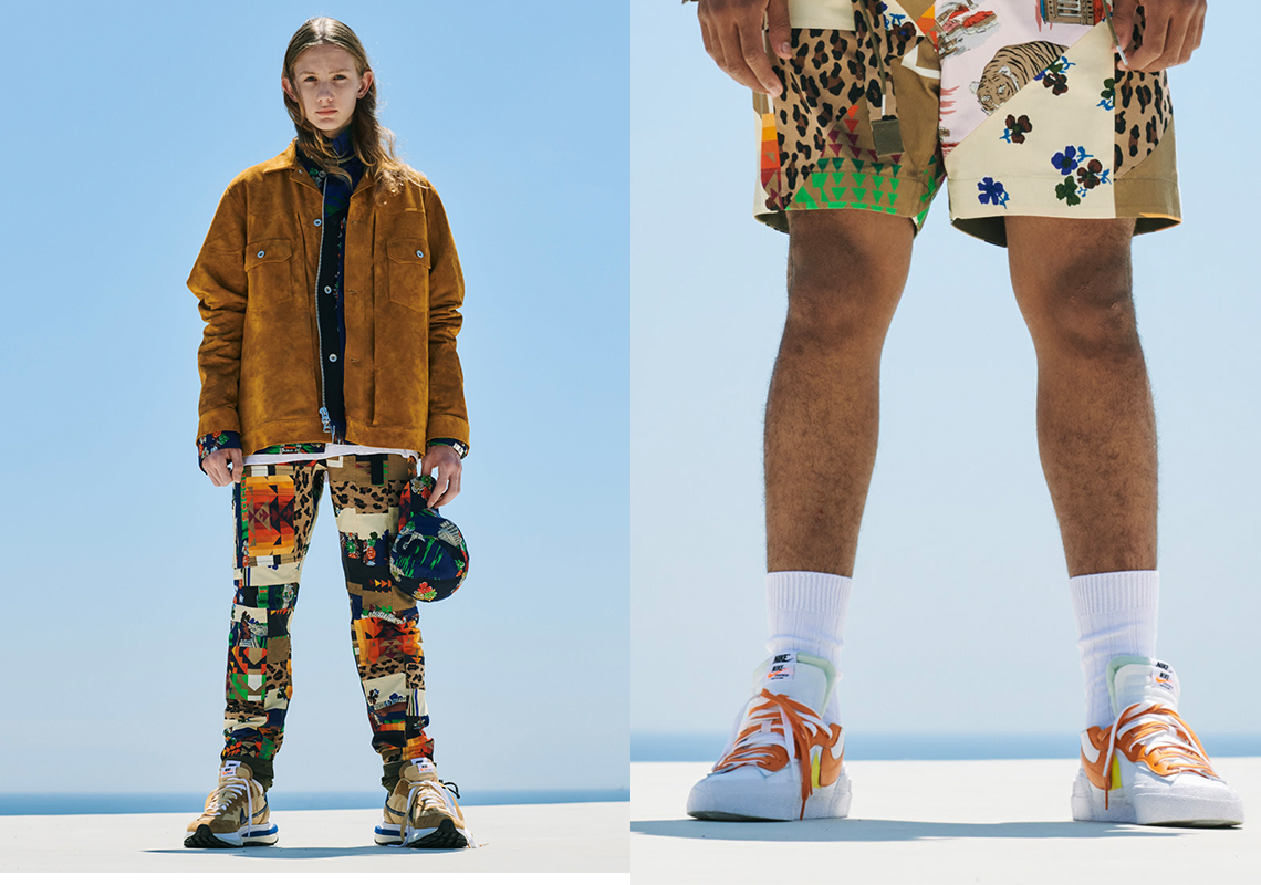 sacai Teases Upcoming Nike Vapor Waffle And Blazer Low Colorways With SS21 Lookbook