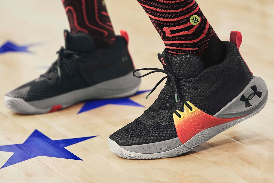 Ua Embiid One Origin Black Red 5